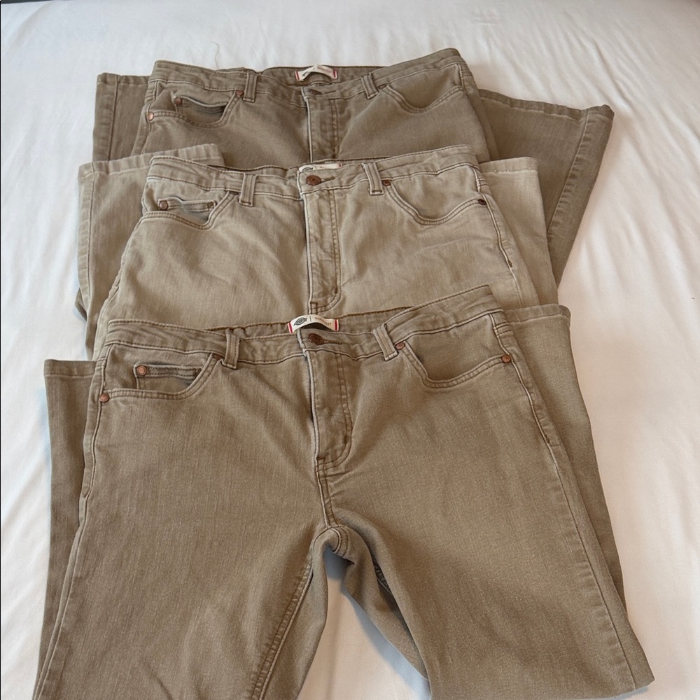 Dickies Bundle of Bootcut Tan Jeans